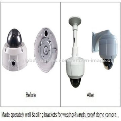 IR dome cameras with vandal-proof and waterproof features, max IR distance of 50m